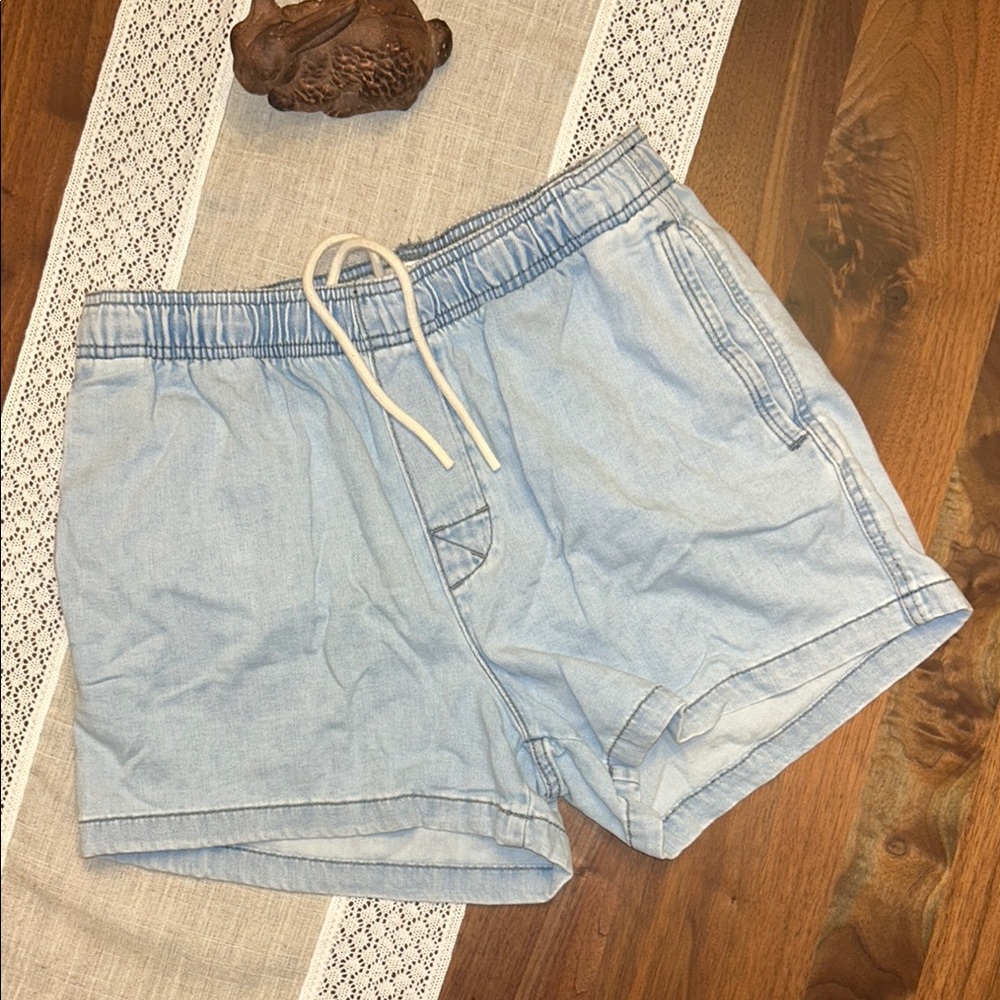 Light Blue Denim Shorts